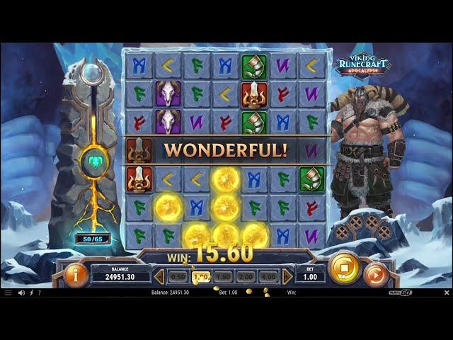 Play’n GO - Viking Runecraft  Apocalypse (Back to back bonuses) DEMO