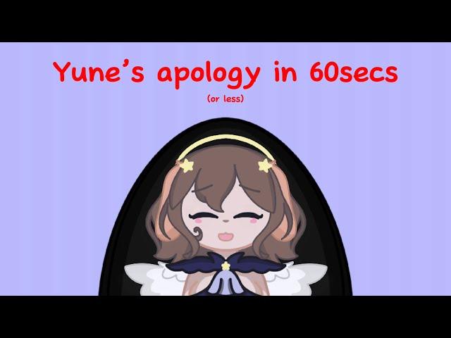 [TW: Mentions of Ab^se] YUNE’s apology in 60 seconds (or less)