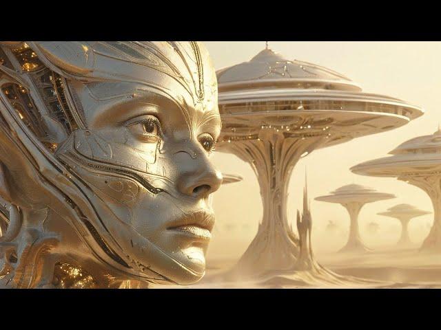 Eternal Watchers Among the Cosmic Dunes | AI-Generated Scene Video 250