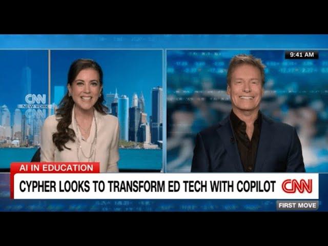 CNN Business: CYPHER Learning CEO joins Julia Chatterley to discuss how AI will transform education.