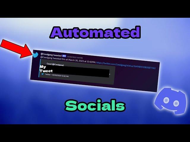 How to AUTOMATE other socials on your discord server!