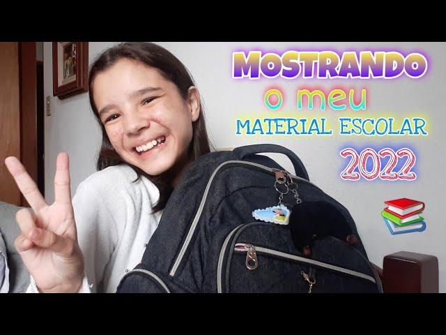 MOSTRANDO O MEU MATERIAL ESCOLAR 2022  - *muita coisa* - | Kerollyn Beatriz