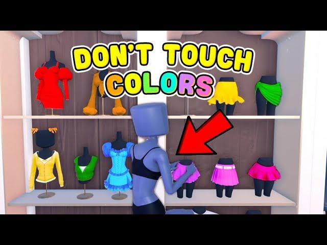 DON'T TOUCH ANY COLOR In Dress To Impress CHALLENGE! DTI on ROBLOX PRO Challenge