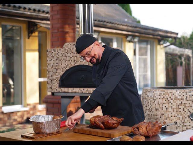 Baked duck in tandoor