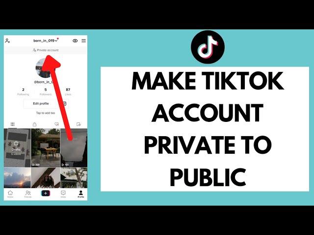 How to Make TikTok Account Private to Public (2022) | Unprivate Your Tiktok Account