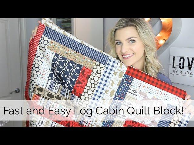 Beginner Log Cabin Quilt Block Tutorial