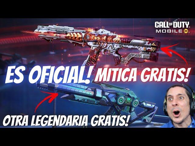 OFICIAL!! GRATIS MITICA AK-117! AMAX LEGENDARIA GRATIS! Y BASTON LEGENDARIO GRATIS!! | COD Mobile