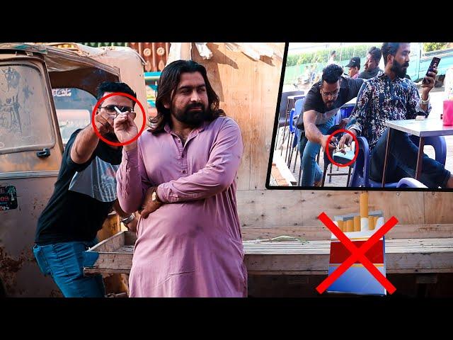 Cutting People's Cigarettes PRANK #(STOP SMOKING) Prank in Pakistan# chaddi prank