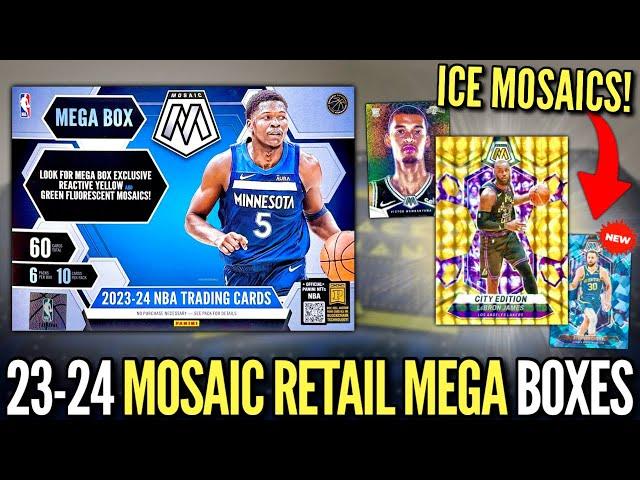 NEW ICE MOSAICS!  2023-24 Panini Mosaic Basketball Retail Mega Box Review x3 (Target)