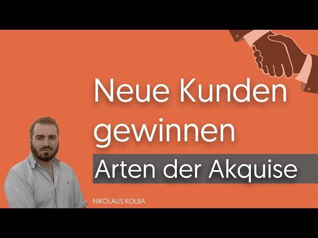 Agentur Kundenakquise - Welche Arten gibt es? So gehts...