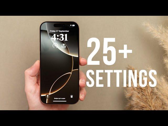 iPhone 16/16 Pro 25 Settings You NEED to Change Immediately!