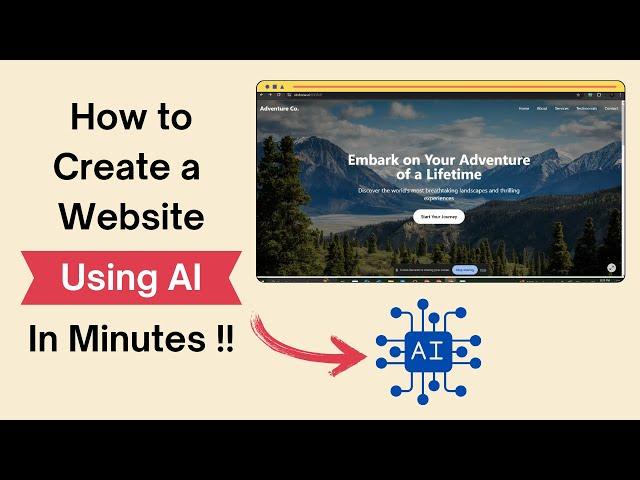 How to Create a Website Using AI in MINUTES 2024 (No-Code)