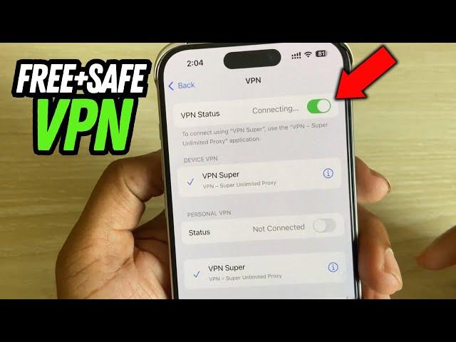 How to use VPN on any iPhone Free + Safe