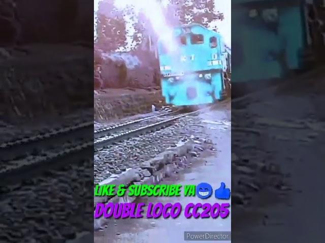 double Loco cc205 || kereta api batubara || shorts