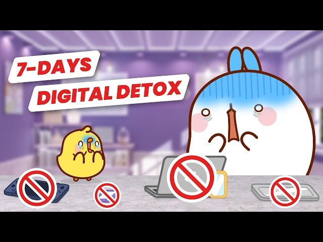 7 Days NO SCREENS CHALLENGE | Will Molang and Piu Piu break down? 