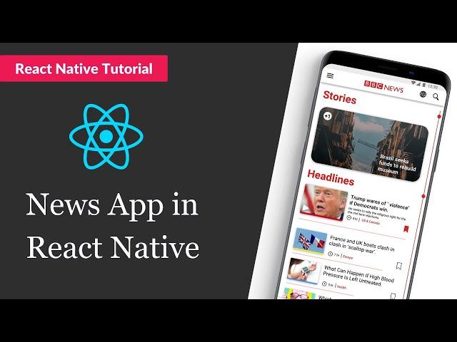 Creating a News App Using React Native in a hours || React Native Tutorial for Beginner