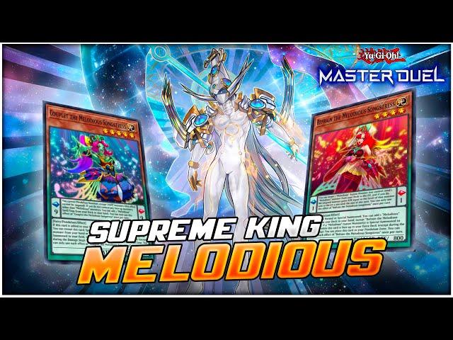 +6 Disrupts! Supreme King Melodious Post Geas of Light | Deck List & Combos | Yu-Gi-Oh! Master Duel