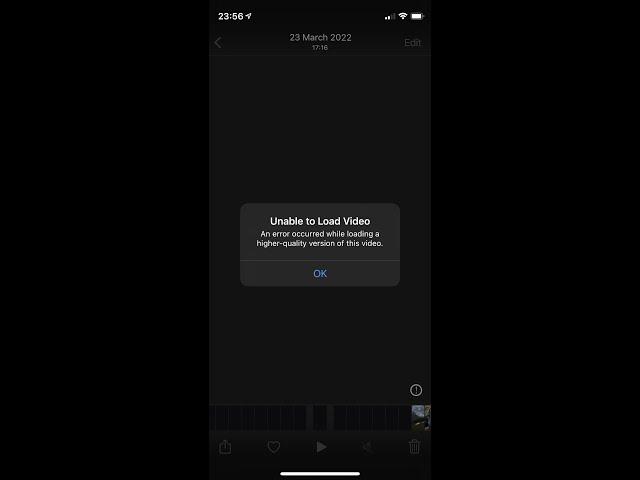 Fix iPhone Unable to load photo or video | An Error Occurred while Loading a Higher Quality Version