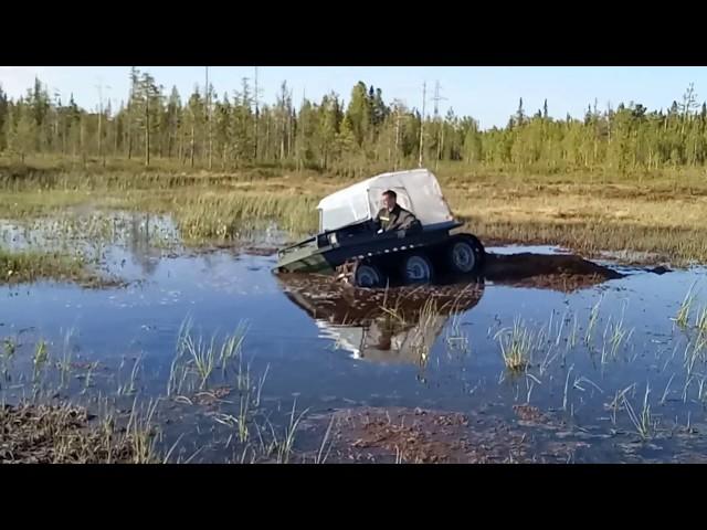 Торфяное болото -  вездеход БОРУС.