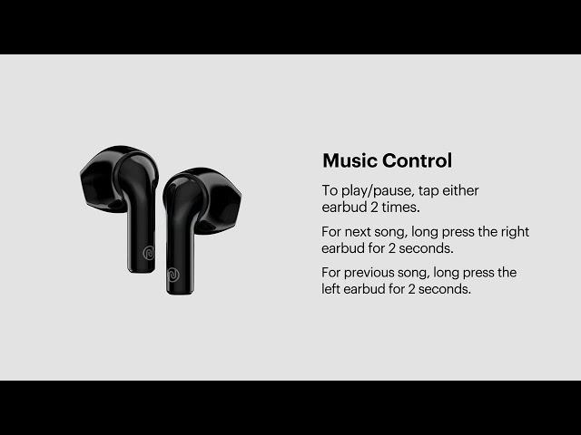 Noise Air Buds Mini: Music controls