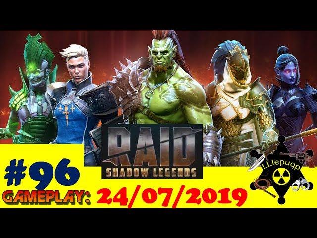 #96 RAID: Shadow Legends | Компенсация, Слияние и 80 шмоток с 14-го Дракона | 24/07/2019