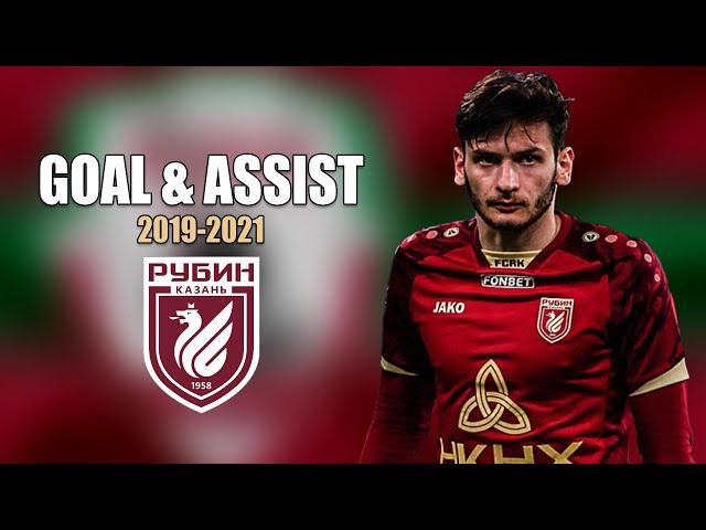 Khvicha Kvaratskhelia - All RUBIN KAZAN Goals & Assists 2019-2021