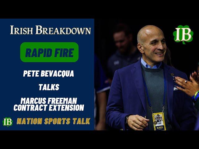 Rapid Fire: Pete Bevacqua Talks Marcus Freeman Contract Extension