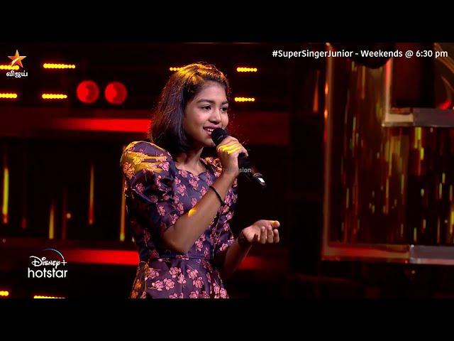 #Afina வின் குரலில் "ஏதேதோ எண்ணம் வளர்த்தேன்"  | Super Singer Junior 8