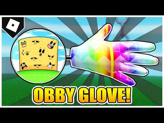 Slap Battles - How to get OBBY GLOVE + "ULTRAROCK" BADGE! [ROBLOX]