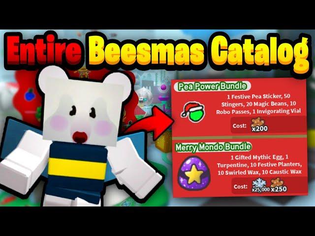 [LEAKED] Bee Bears Catalog *ALL ITEMS* | Beesmas Update