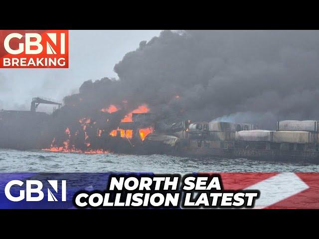 Oil Tanker Crash: 32 Casualties Reported As Ships Engulfed in FIREBALL North Sea Collision | LATEST