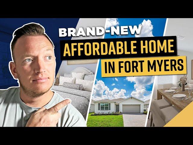 Brand New Fort Myers Home in Brighton Pointe – Only $372K! | Lakeside Model House Tour