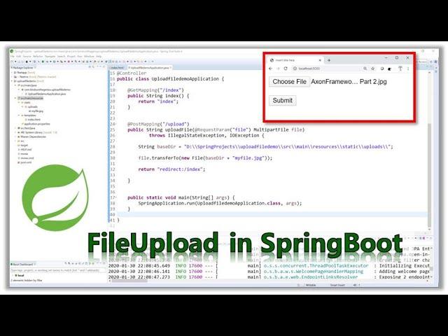 How to add a FileUpload in Spring Boot