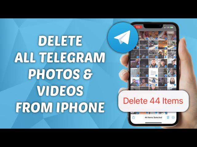 How to Delete All Telegram Photos & Videos from iPhone