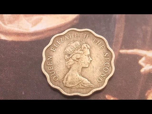 £ 90,000,00 if you have one ! Rare & Valuable Error Coin Elizabeth II Twenty Cents 1975 Hong Kong