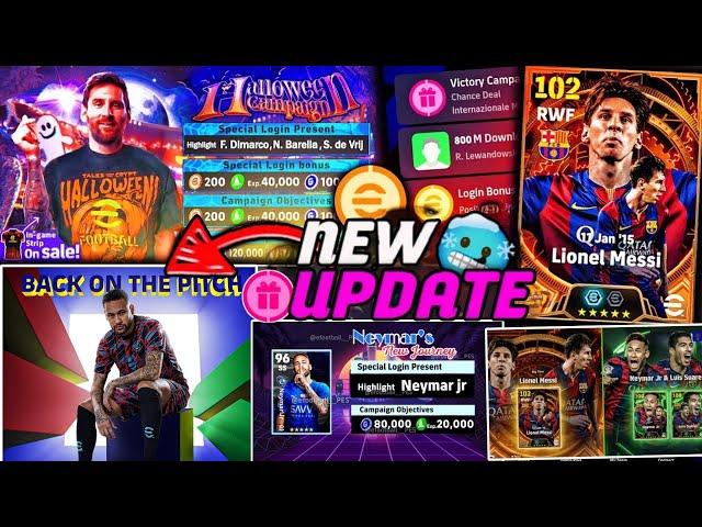 Big Update  Halloween Campaign, Free Players, Free Coins, New Epic In eFootball 2025