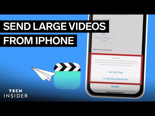How To Send Large Videos From iPhone
