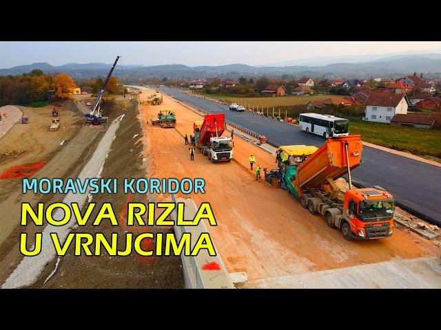 MORAVSKI KORIDOR Nova rizla u Vrnjcima, trasa restoran Šaran - petlja Vrnjačka Banja 29.10.2024