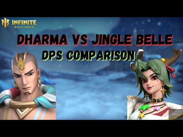 Infinite Magicraid (IMR): Dharma vs Jingle Belle comparison DPS test