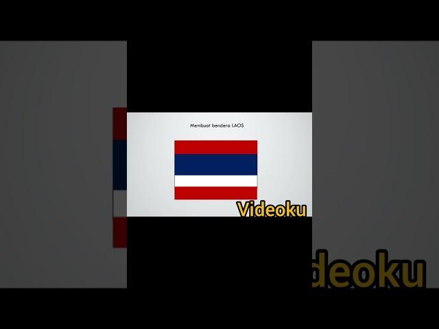 membuat Bendera Laos  #videoku #gambarku #laos #indonesia  #shorts  #youtube #flag