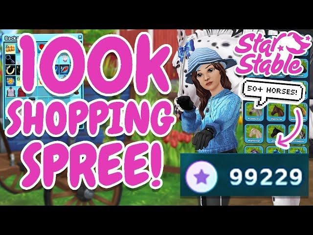 *50+ HORSES!*  100,000 STAR COINS SHOPPING SPREE!  *Star Stable*