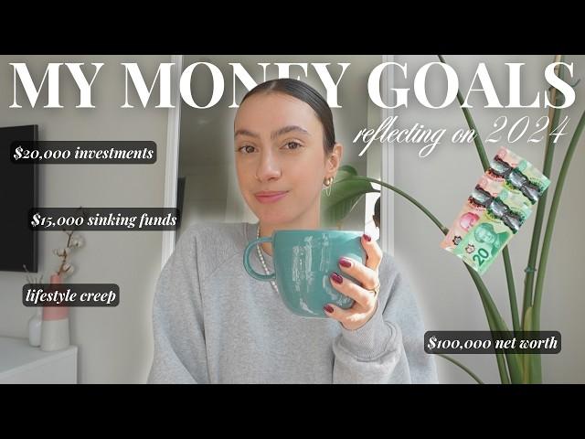 my money & personal finance goals  saving, investing + building wealth {2024 reflections}