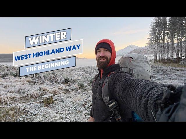 Hiking 100 miles across the Scottish Highlands in winter along the West Highland Way!