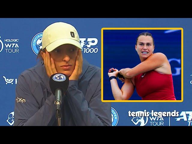 Iga Swiatek "I respect Sabalenka a lot" - Cincinnati 2024