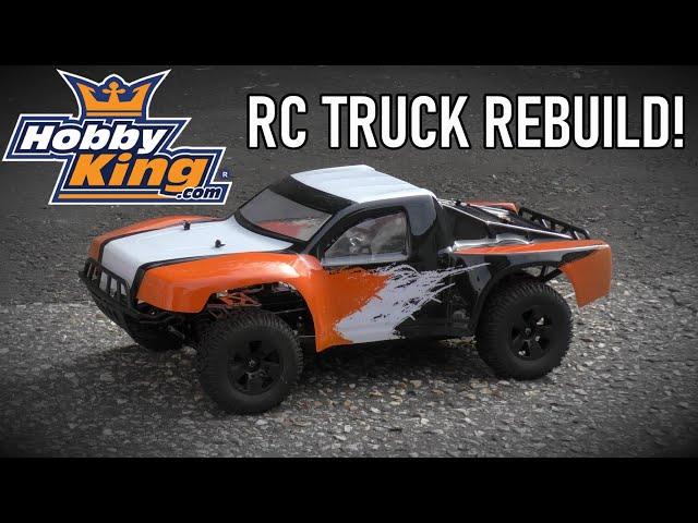 Hobbyking Nitro RC Truck REBUILD! |  Part 1 Clean, Gearbox & Servos