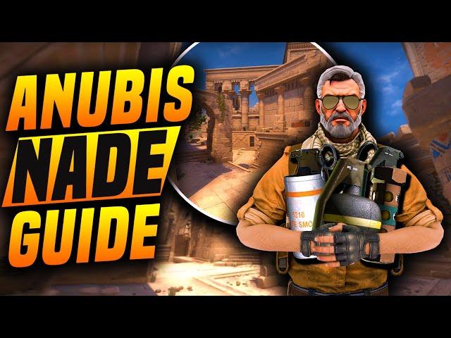 Anubis Nades, Smokes, Molotovs, Flashes Guide | CS:GO Utility Tutorial