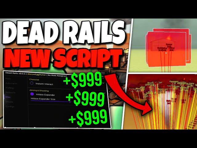 [NEW HACK] DEAD RAILS - NO KEY, HITBOX EXPANDER, AUTO DRIVE, FREE MONEY & MORE!