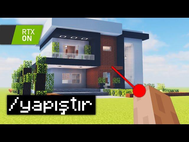 minecraft yapı kapışması AMA gerçekci grafik ile TROLLEDİM!