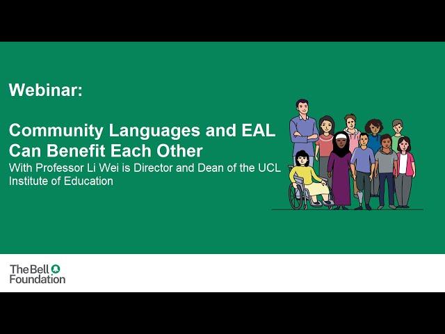 Community Languages and EAL Can Benefit Each Other (Webinar)