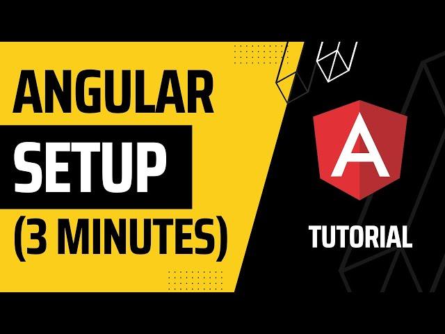 How To Setup Angular In Visual Studio Code Tutorial (3 minutes)